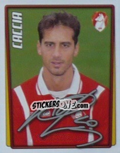 Figurina Nicola Caccia - Calcio 2001-2002 - Merlin