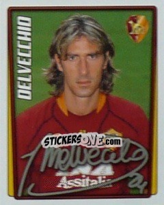 Figurina Marco Delvecchio - Calcio 2001-2002 - Merlin