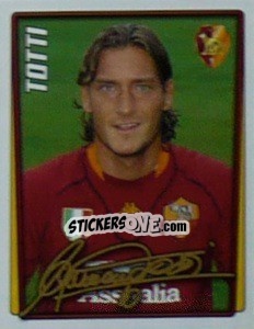 Sticker Francesco Totti - Calcio 2001-2002 n. 323 - Merlin