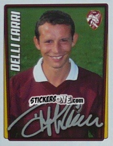 Sticker Daniele delli Carri - Calcio 2001-2002 - Merlin