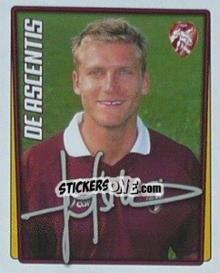 Sticker Diego de Ascentis - Calcio 2001-2002 - Merlin