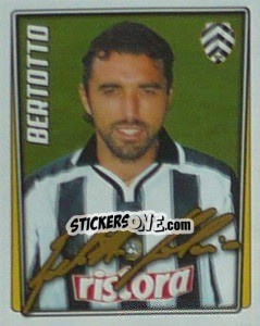Figurina Valerio Bertotto - Calcio 2001-2002 - Merlin