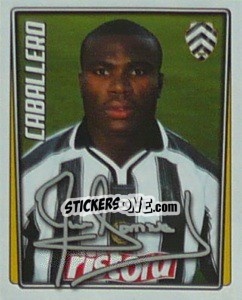 Cromo Samuel Caballero - Calcio 2001-2002 - Merlin