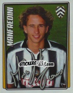 Sticker Thomas Manfredini - Calcio 2001-2002 - Merlin