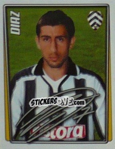 Sticker Christian Diaz - Calcio 2001-2002 - Merlin