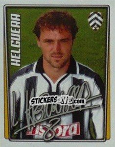 Figurina Luis Helguera - Calcio 2001-2002 - Merlin