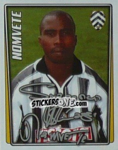 Figurina Siyabonga Nomvete - Calcio 2001-2002 - Merlin