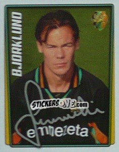 Sticker Joachim Bjorklund - Calcio 2001-2002 - Merlin