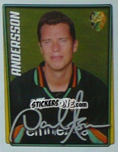 Sticker Daniel Andersson - Calcio 2001-2002 - Merlin