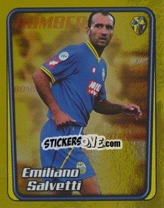 Cromo Emiliano Salvetti (Il Bomber) - Calcio 2001-2002 - Merlin