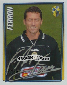 Sticker Fabrizio Ferron - Calcio 2001-2002 n. 398 - Merlin