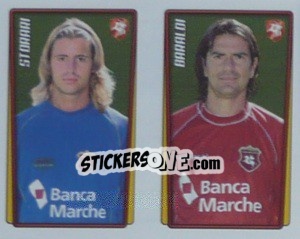 Sticker Storari / Baraldi  - Calcio 2001-2002 - Merlin