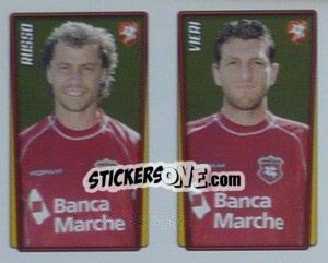 Sticker Russo / Vieri  - Calcio 2001-2002 - Merlin