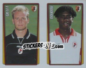 Sticker Gillet / Doudou  - Calcio 2001-2002 - Merlin