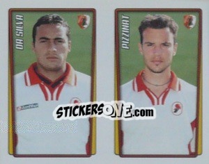 Sticker Da Silva / Pizzinat  - Calcio 2001-2002 - Merlin