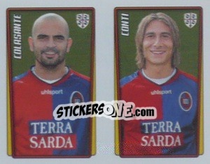 Sticker Colasante / Conti  - Calcio 2001-2002 - Merlin