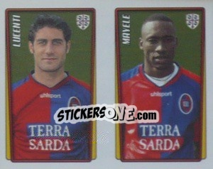 Sticker Lucenti / Mayele  - Calcio 2001-2002 - Merlin