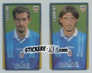 Sticker Stellini / Corrent  - Calcio 2001-2002 - Merlin