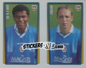 Sticker Oliveira / Zanini  - Calcio 2001-2002 - Merlin