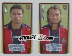 Sticker Parisi / Paschetta  - Calcio 2001-2002 - Merlin