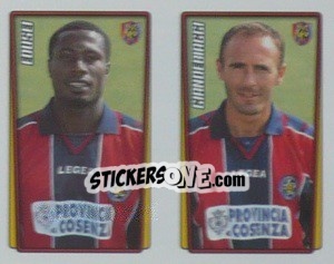 Sticker Edusei / Giandebiaggi  - Calcio 2001-2002 - Merlin