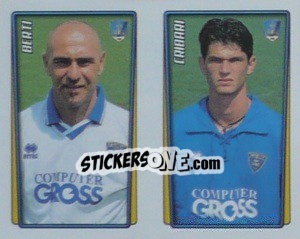 Sticker Berti / Cribari  - Calcio 2001-2002 - Merlin