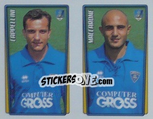 Sticker Cappellini / Maccarone  - Calcio 2001-2002 - Merlin