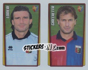 Sticker Lorieri / Giacchetta  - Calcio 2001-2002 - Merlin