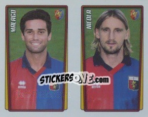 Cromo Malago / Nicola  - Calcio 2001-2002 - Merlin