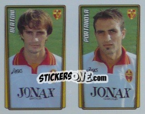 Sticker Bertoni / Portanova  - Calcio 2001-2002 - Merlin