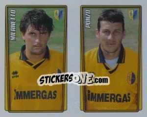 Sticker Milanetto / Ponzo  - Calcio 2001-2002 - Merlin