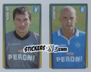 Cromo Mancini / Bonomi  - Calcio 2001-2002 - Merlin