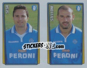 Figurina Sesa / Stellone  - Calcio 2001-2002 - Merlin