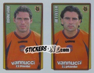 Figurina Bianchini / Bettella  - Calcio 2001-2002 - Merlin