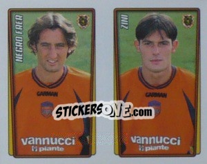 Sticker Negro Frer / Zini  - Calcio 2001-2002 - Merlin