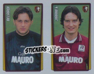 Sticker Belardi / Jiranek  - Calcio 2001-2002 - Merlin