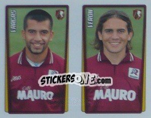 Figurina Vargas / Veron  - Calcio 2001-2002 - Merlin