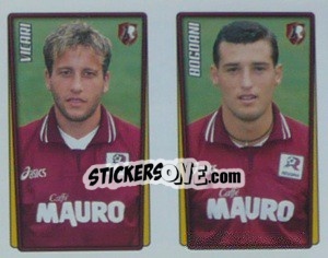 Sticker Vicari / Bogdani  - Calcio 2001-2002 - Merlin