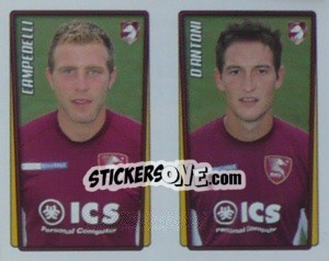 Sticker Campedelli / D'Antoni  - Calcio 2001-2002 - Merlin