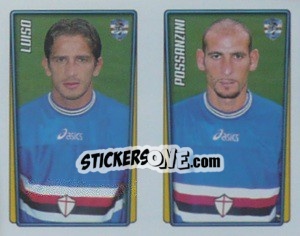 Sticker Luiso / Possanzini  - Calcio 2001-2002 - Merlin