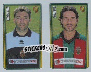 Sticker Marcon / Grava  - Calcio 2001-2002 - Merlin
