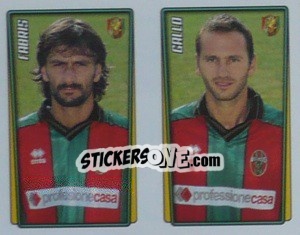 Sticker Fabris / Gallo  - Calcio 2001-2002 - Merlin