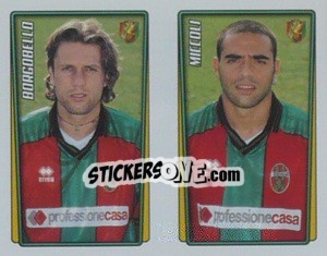 Figurina Borgobello / Miccoli  - Calcio 2001-2002 - Merlin