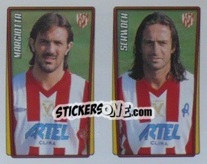 Sticker Margiotta / Schwoch  - Calcio 2001-2002 - Merlin