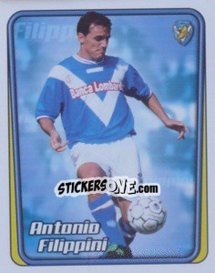 Figurina Antonio Filippini (Calciatore piu Basso) - Calcio 2001-2002 - Merlin