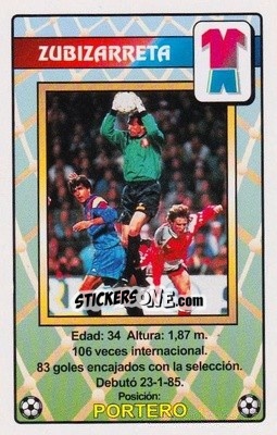 Sticker Zubizarreta - Juega con la Selección Española de fútbol 1996
 n. 1 - HERACLIO FOURNIER
