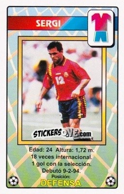 Sticker Sergi - Juega con la Selección Española de fútbol 1996
 n. 8 - HERACLIO FOURNIER
