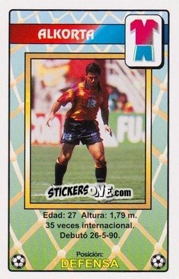 Sticker Alkorta - Juega con la Selección Española de fútbol 1996
 n. 11 - HERACLIO FOURNIER
