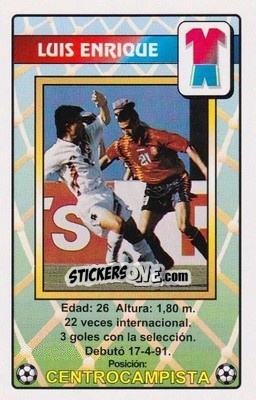 Sticker Luis Enrique - Juega con la Selección Española de fútbol 1996
 n. 17 - HERACLIO FOURNIER
