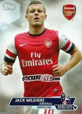Sticker Jack Wilshere - Premier Gold 2013-2014 n. 2 - Topps